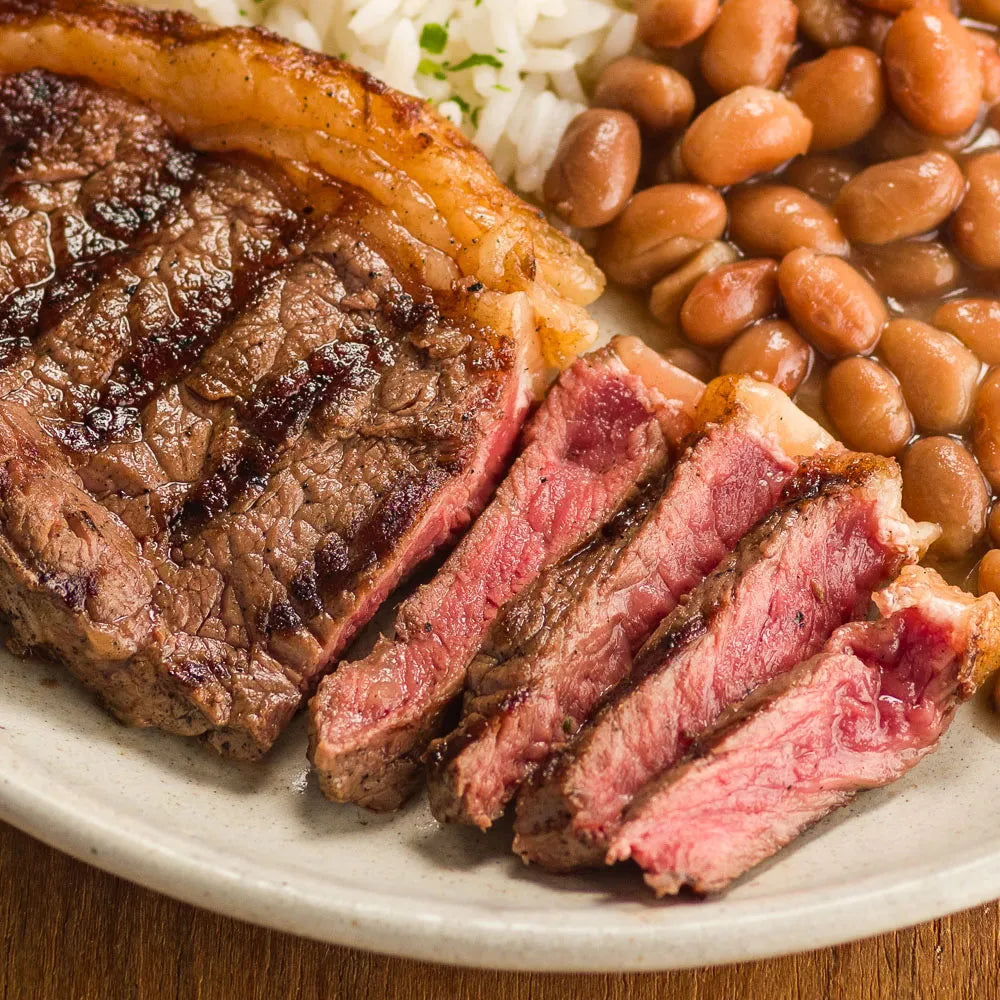 Receita de Bife de contra filé grelhado