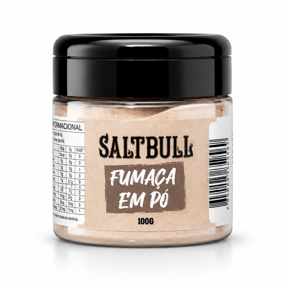 Tempero SALTBULL Fumaça em pó 100g