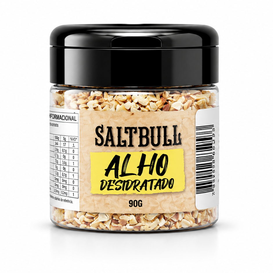 Tempero SALTBULL Alho Desidratado 90g