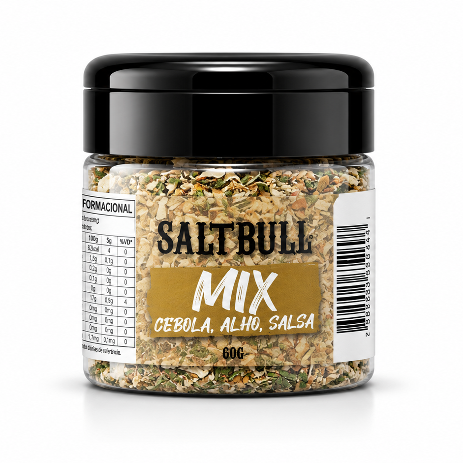 Tempero SALTBULL Mix (cebola, alho e salsa) 60g