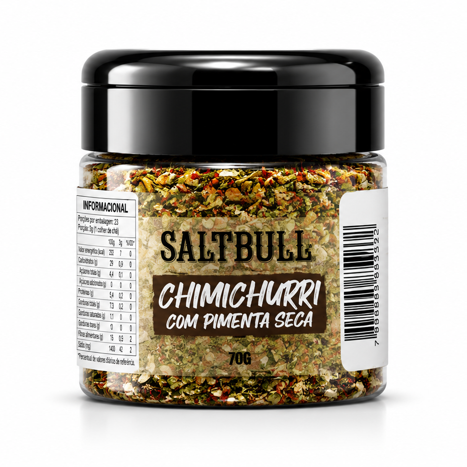 Tempero SALTBULL Chimichurri com Pimenta 70g